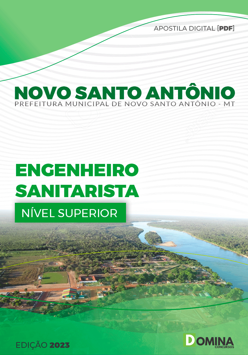 Apostila Pref Santo Antônio MT 2023 Engenheiro Sanitarista