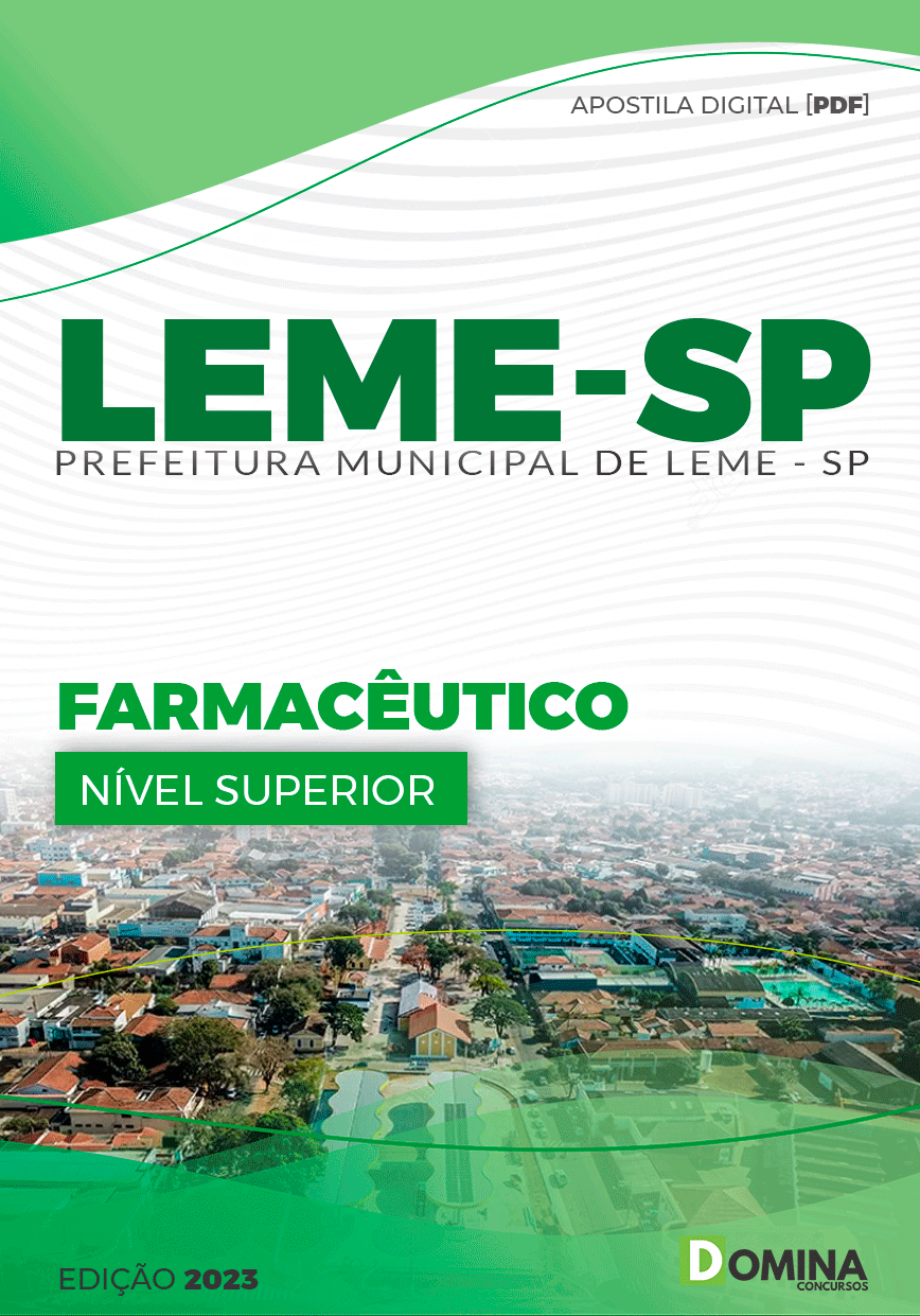 Apostila Concuro Pref Leme SP 2023 Farmacêutico