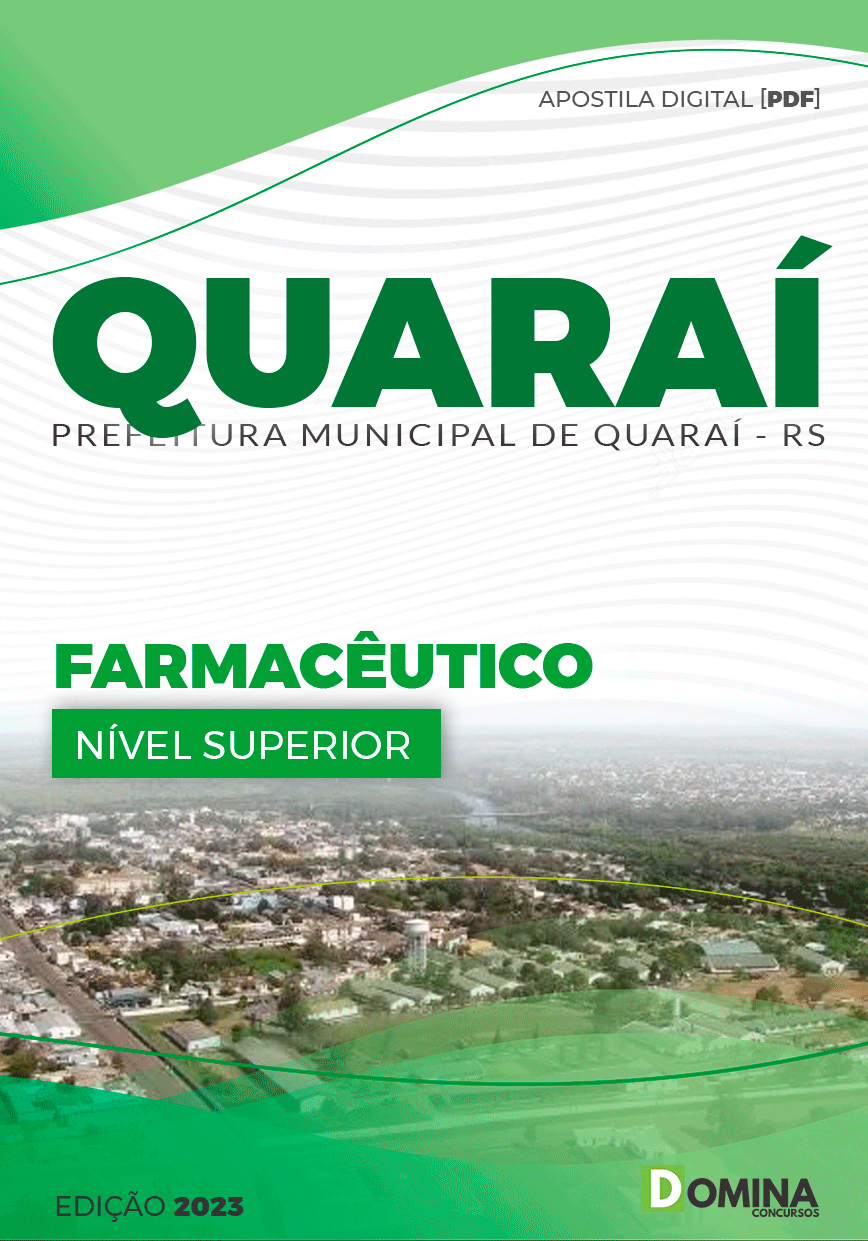 Apostila Concurso Pref Quaraí RS 2023 Farmacêutico