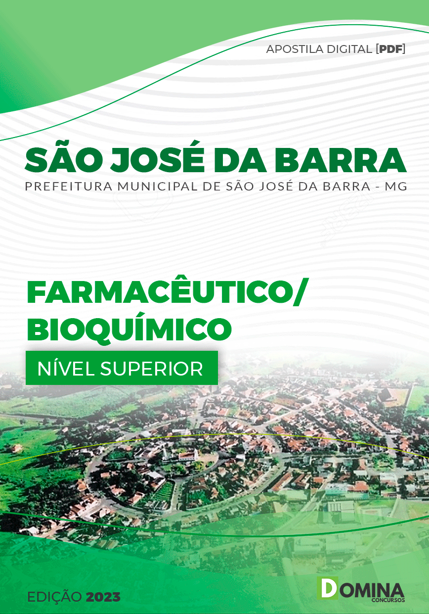 Apostila Pref São José da Barra MG 2023 Farmacêutico Bioquímico