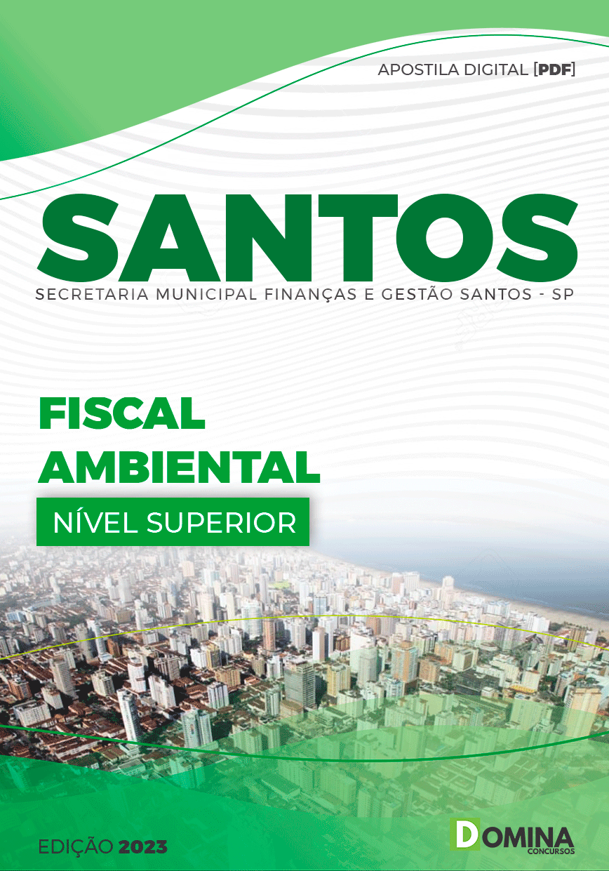 Apostila Concurso Pref Santos SP 2023 Fiscal Ambiental