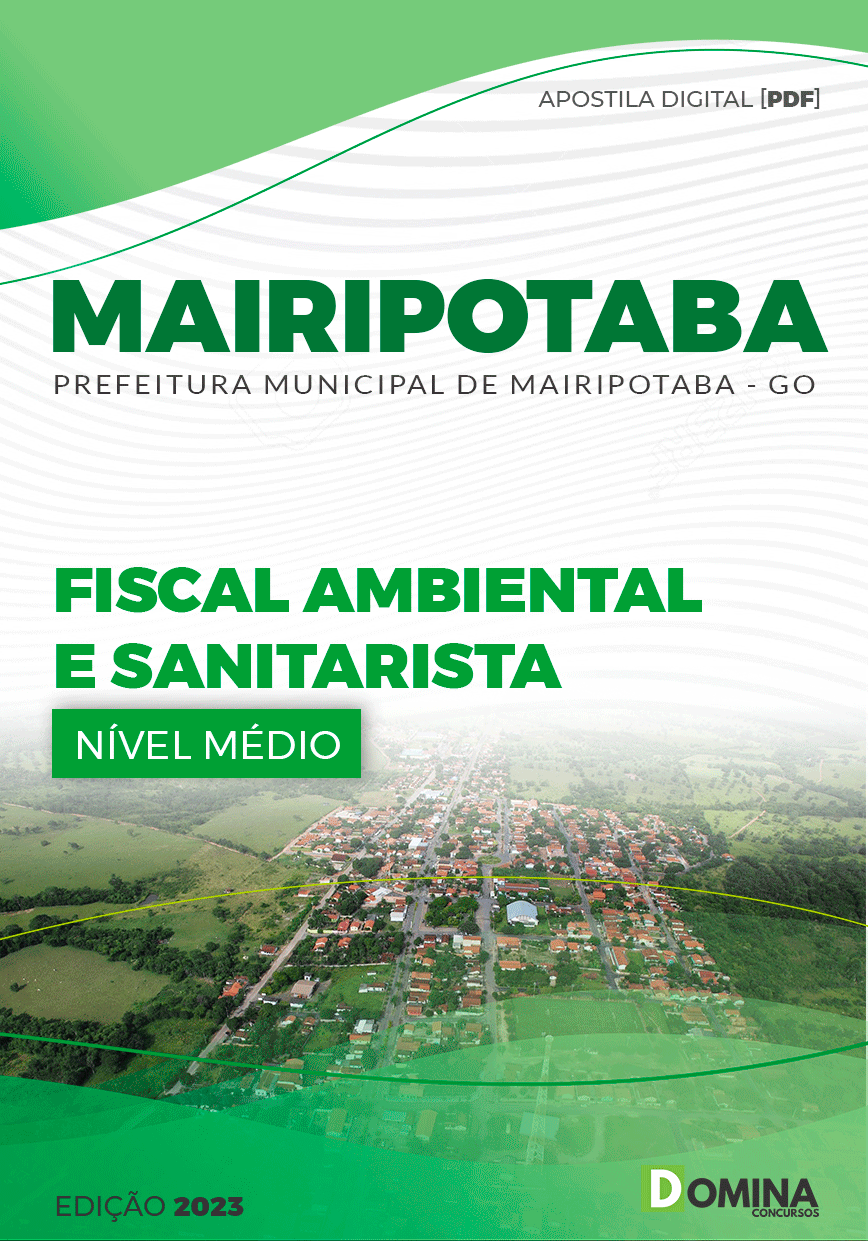 Apostila Pref Mairipotaba GO 2023 Fiscal Ambiental Sanitarista