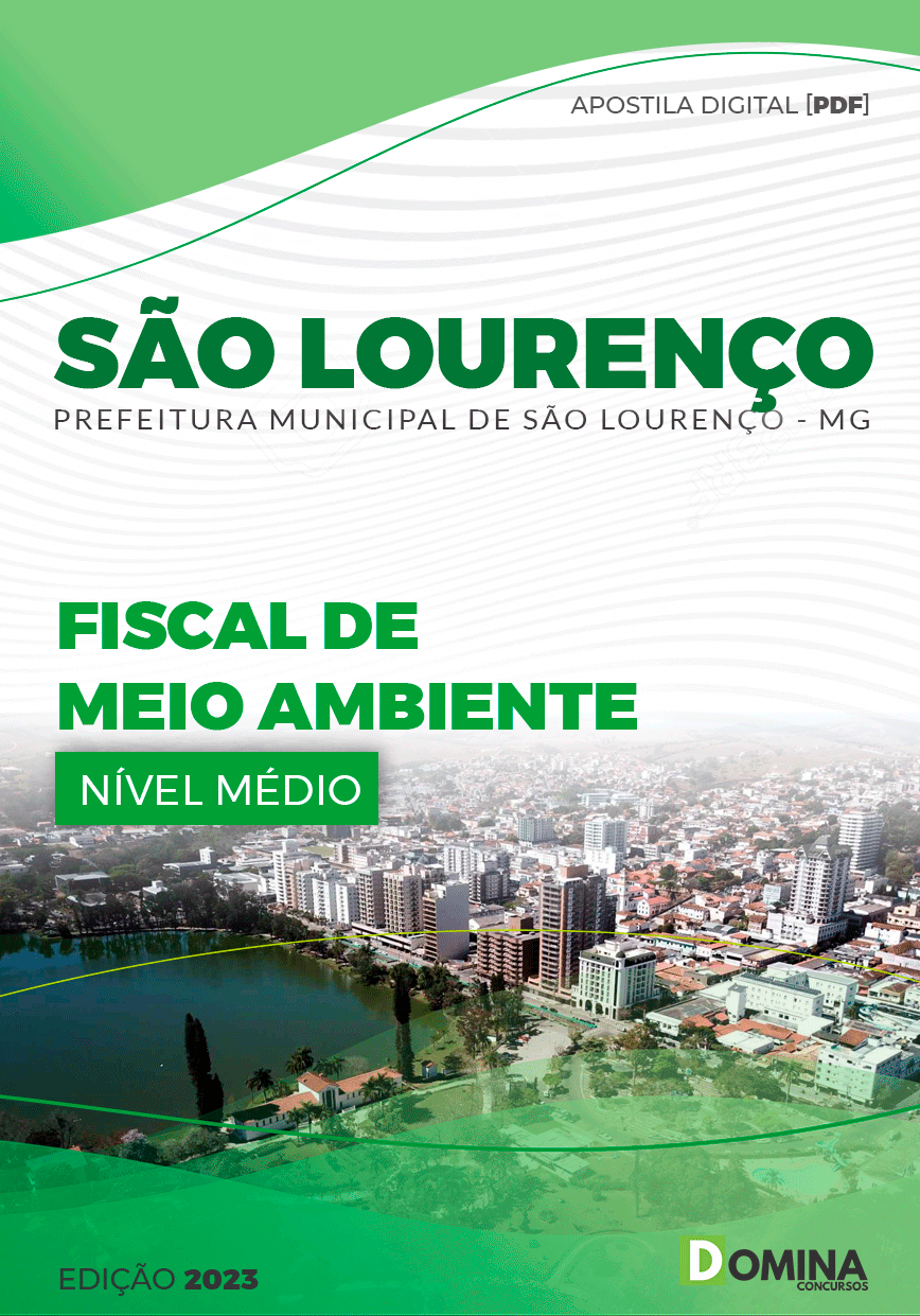 Apostila Pref São Lourenço MG 2023 Fiscal Meio Ambiente