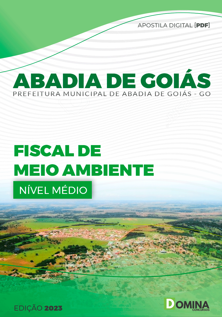 Apostila Digital Pref Abadia GO 2023 Fiscal Meio Ambiente