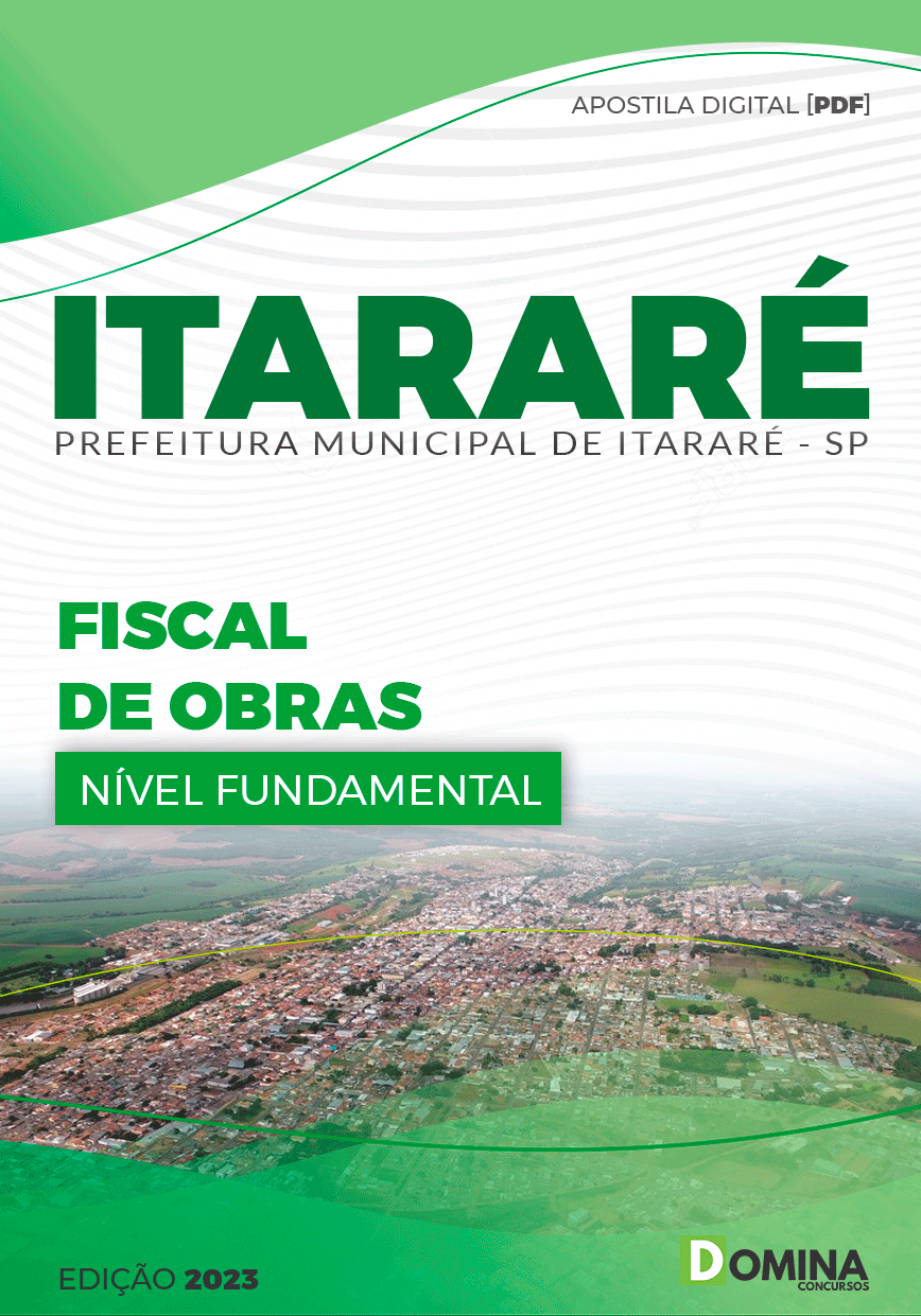 Apostila Concurso Pref Itararé SP 2023 Fiscal Obras
