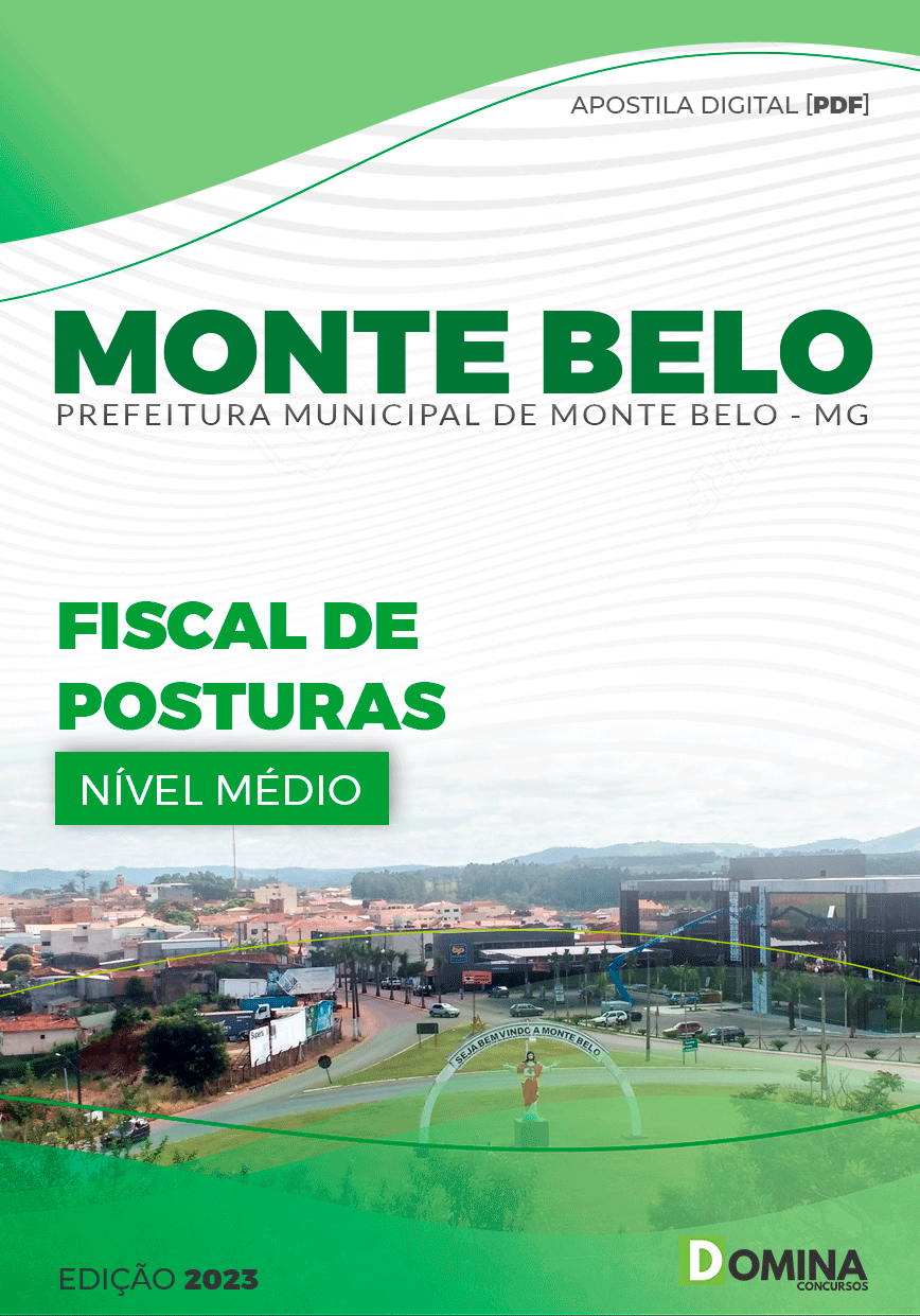 Apostila Pref Monte Belo MG 2023 Fiscal Postura