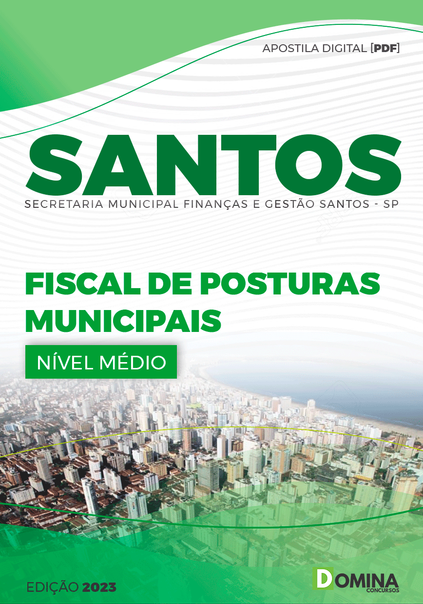 Apostila Concurso Pref Santos SP 2023 Desenhista Projetista