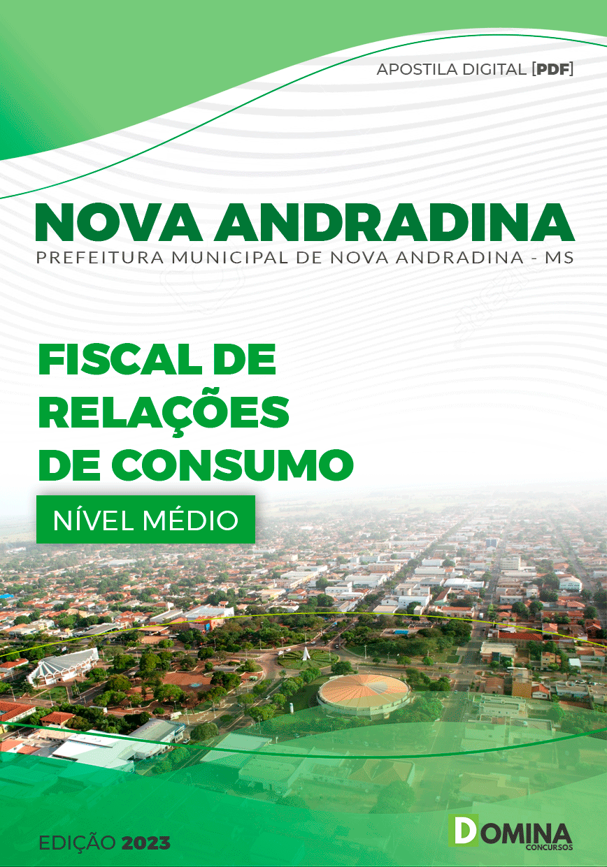 Apostila Digital Pref Andradina MG 2023 Fiscal Relações Consumos