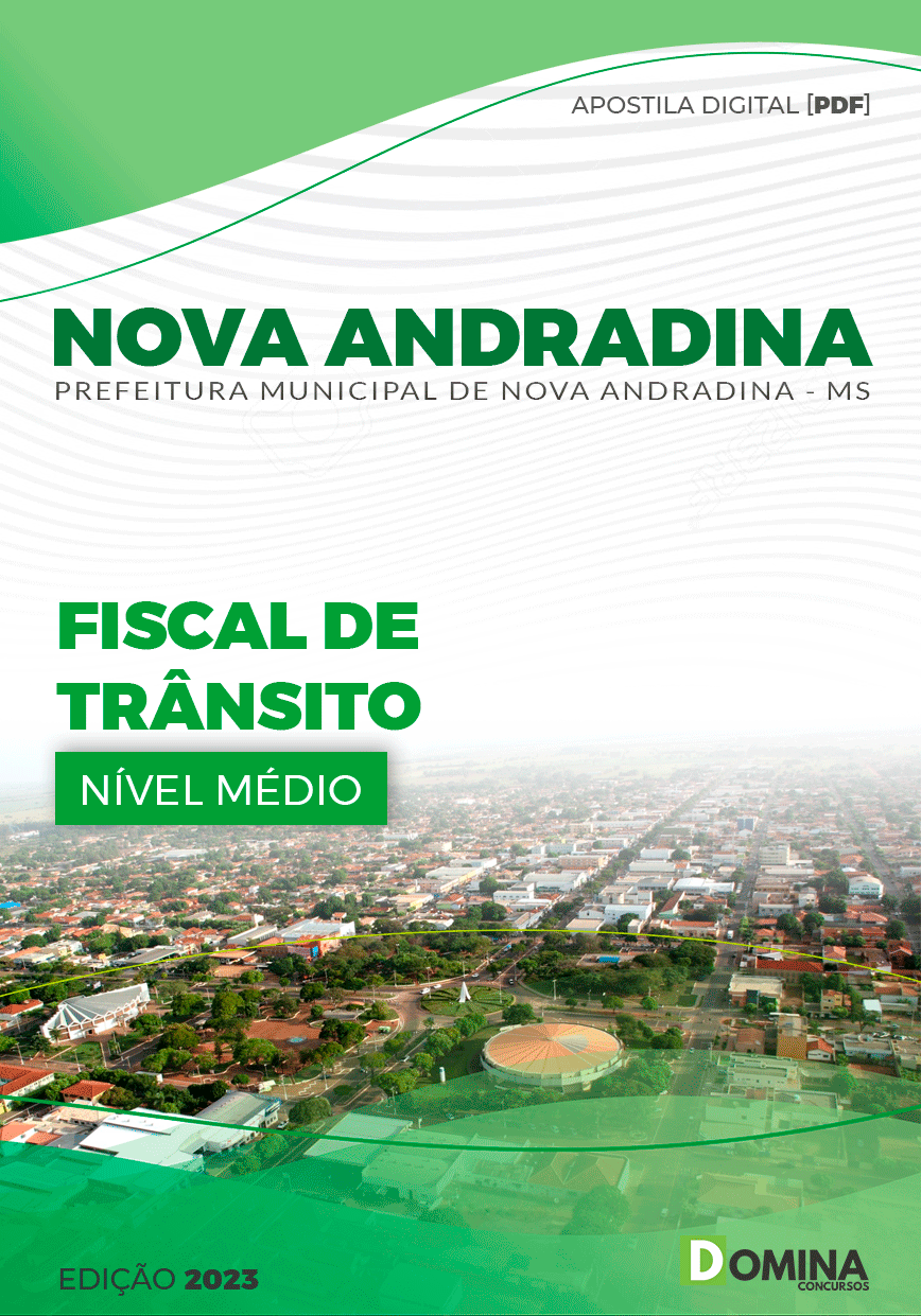 Apostila Digital Pref Andradina MG 2023 Fiscal Trânsito