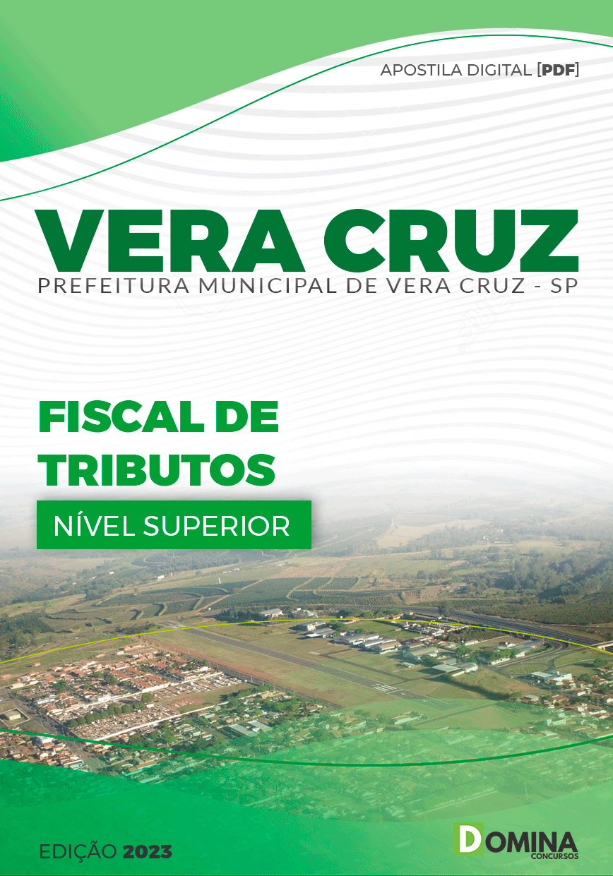Apostila Digital Pref Vera Cruz SP 2023 Fiscal Tributo