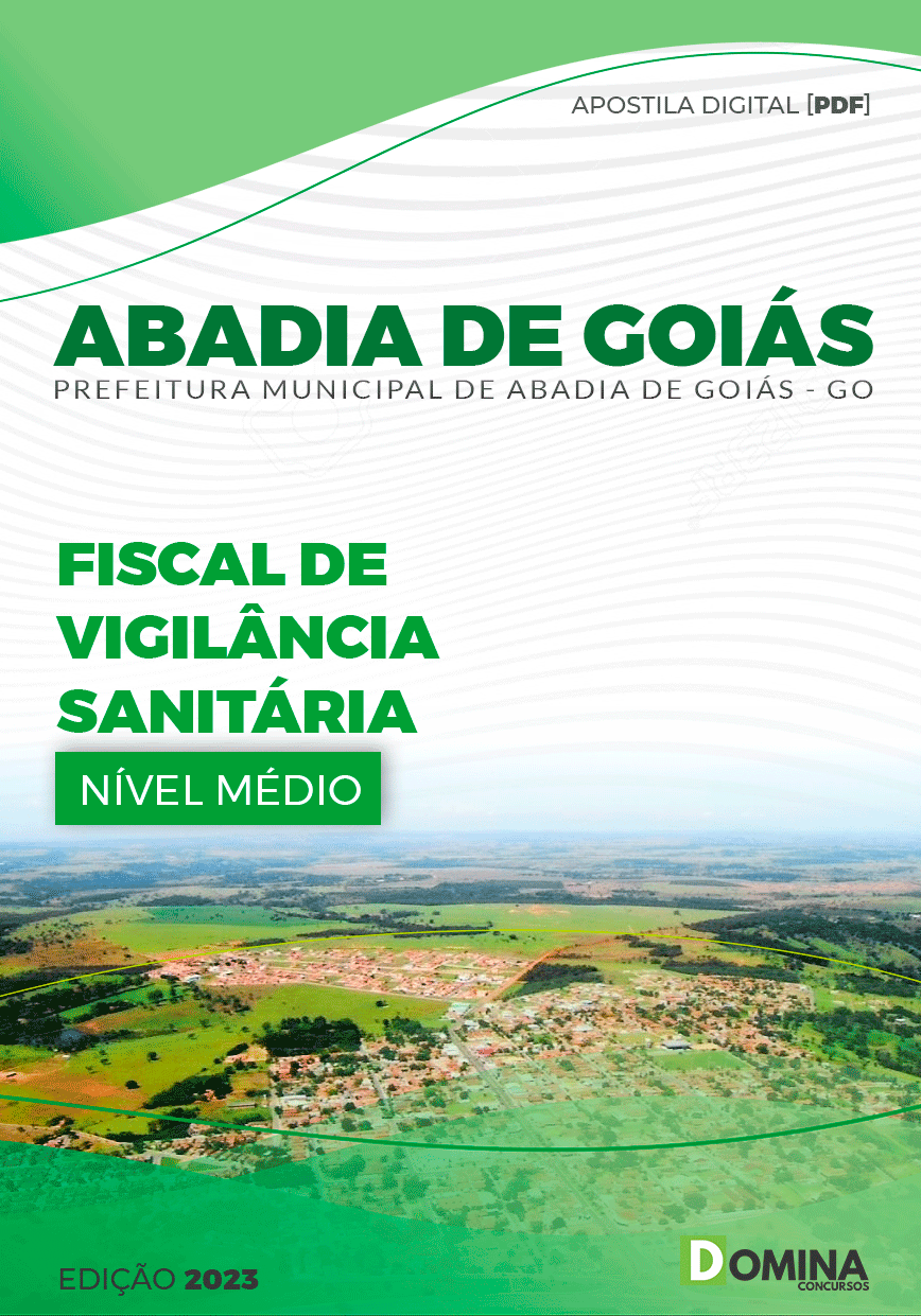 Apostila Digital Pref Abadia GO 2023 Fiscal Vigilância Sanitária