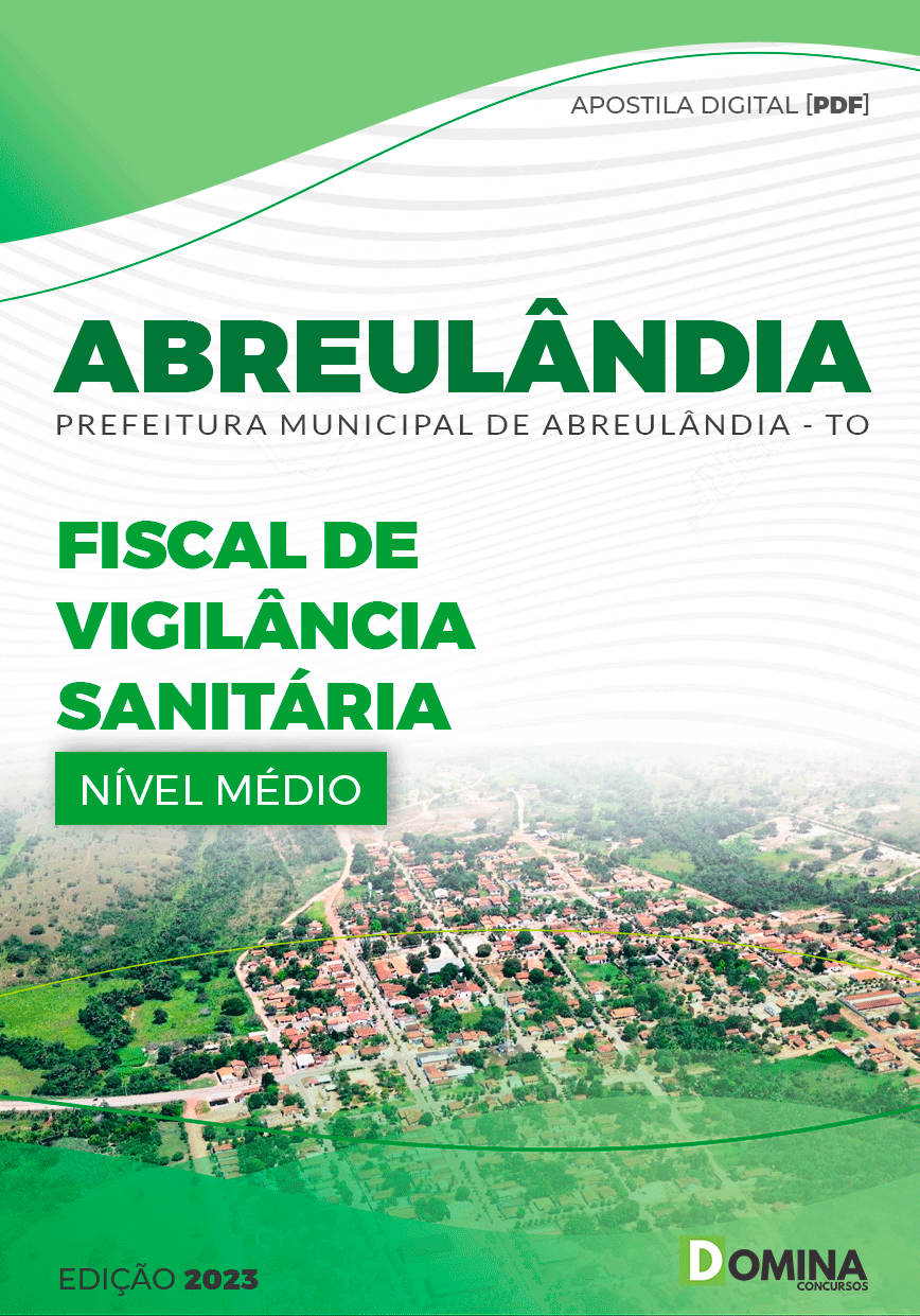 Apostila Pref Abreulândia TO 2023 Fiscal Vigilância Sanitária
