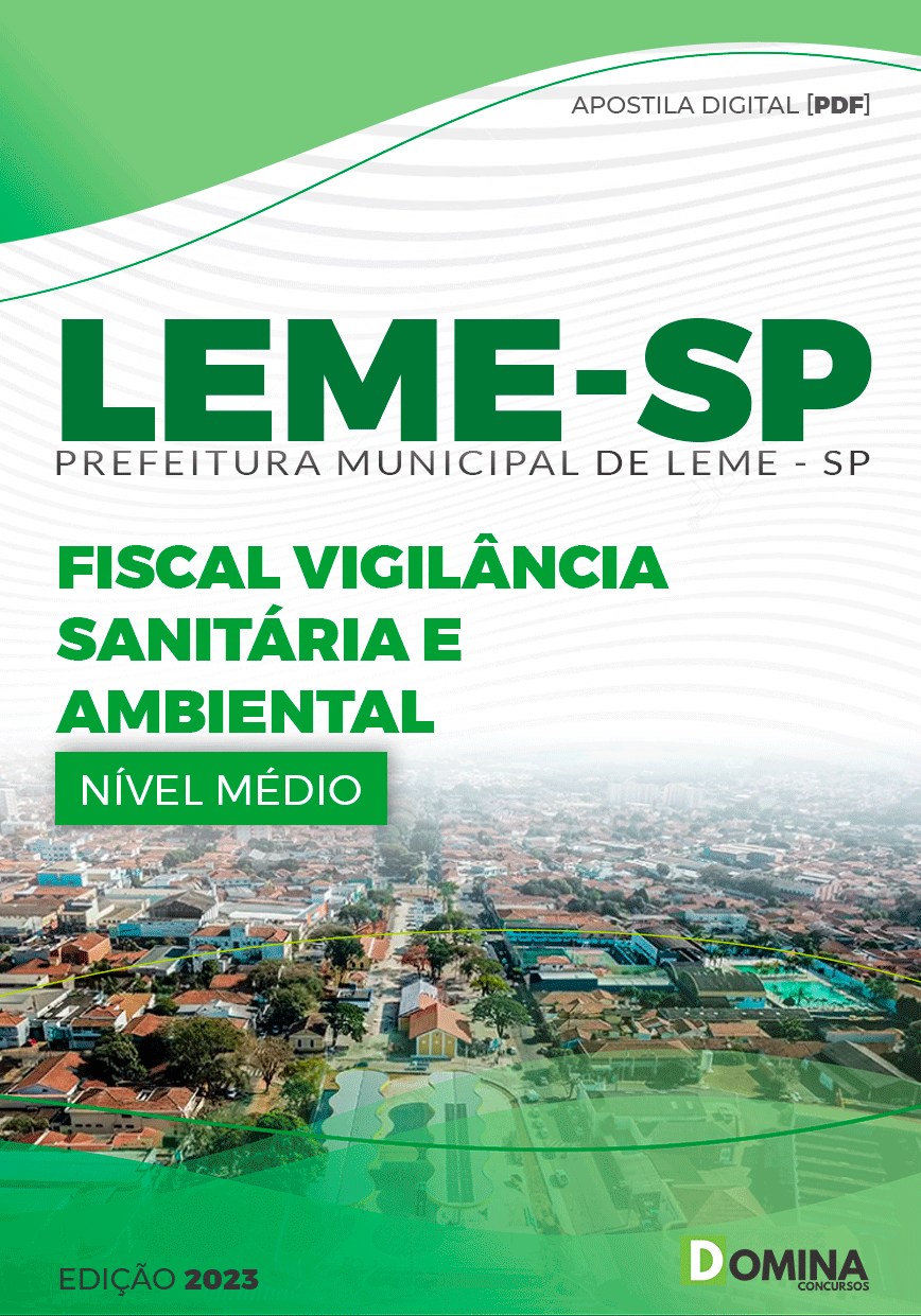 Apostila Concurso Pref Leme SP 2023 Fiscal Vigilância Sanitária