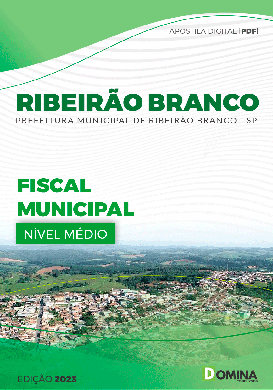 Apostila Pref Ribeirão Branco SP 2023 Fiscal Municipal