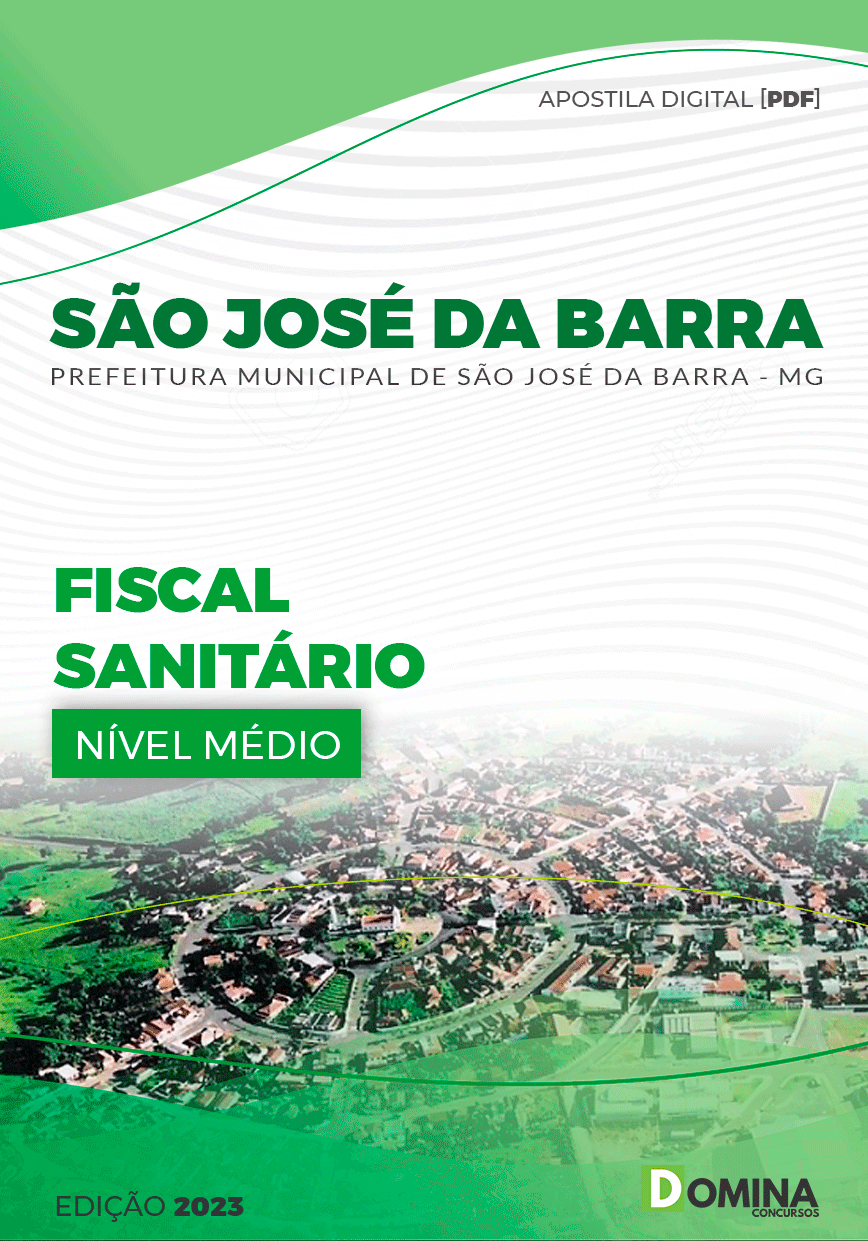 Apostila Pref São José da Barra MG 2023 Fiscal Sanitário