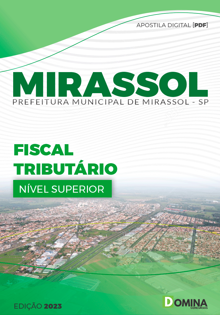 Apostila Digital Pref Mirassol SP 2023 Fiscal Tributário