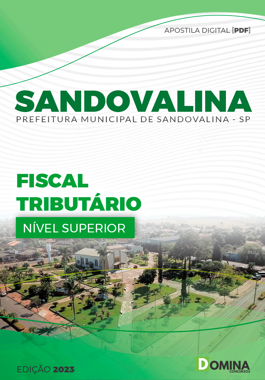 Apostila Digital Pref Sandovalina SP 2023 Fiscal Tributário