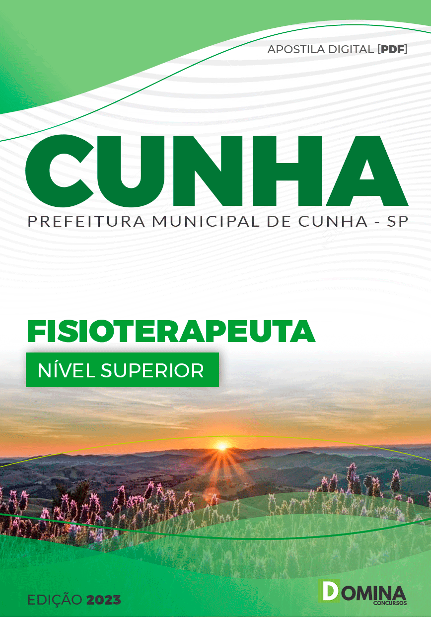 Apostila Concurso Pref Cunha SP 2023 Fisioterapeuta