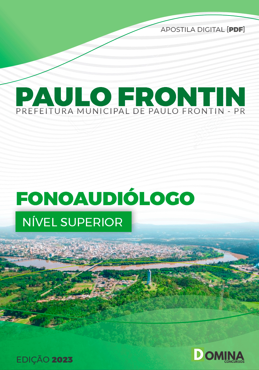Apostila Pref Paulo Frontin PA 2023 Fonoaudiólogo