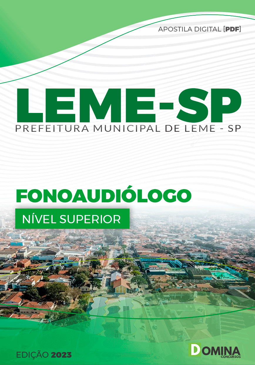 Apostila Concuro Pref Leme SP 2023 Fonoaudiólogo