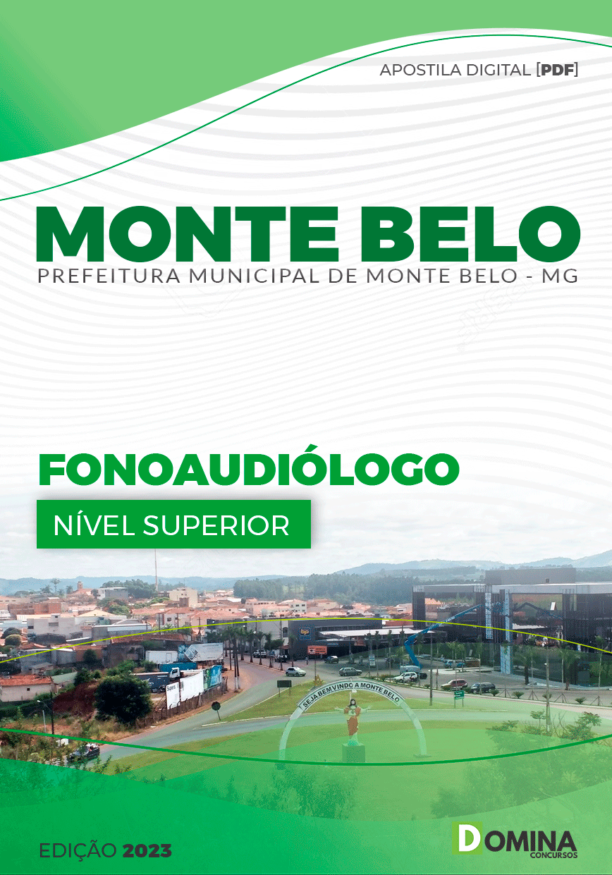 Apostila Digital Pref Monte Belo MG 2023 Fonoaudiólogo