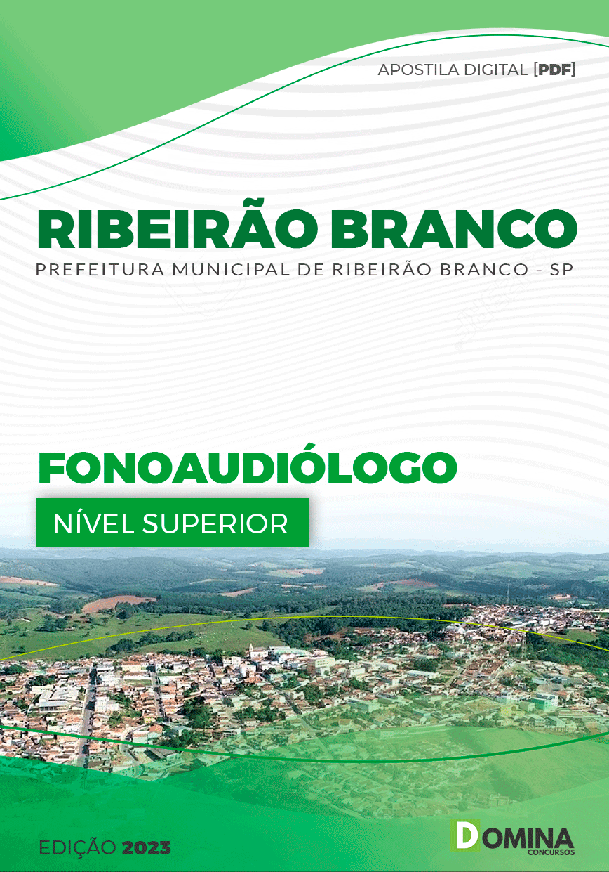 Apostila Pref Ribeirão Branco SP 2023 Fonoaudiólogo