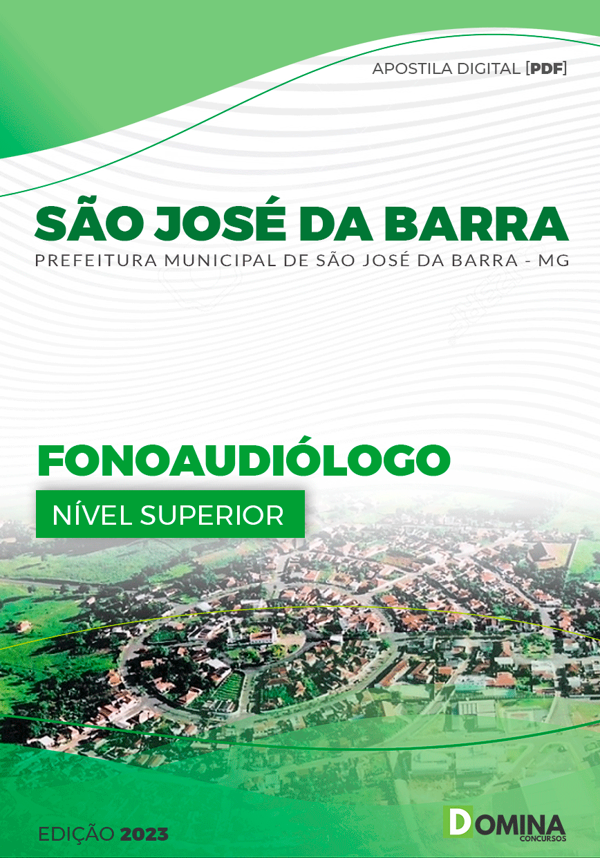Apostila Pref São José da Barra MG 2023 Fonoaudiólogo