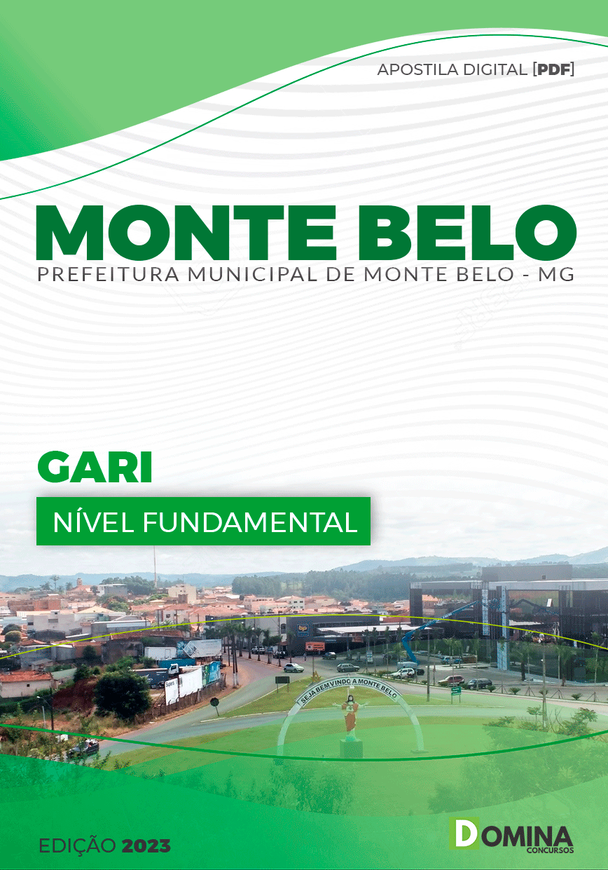 Apostila Concurso Pref Monte Belo MG 2023 Gari