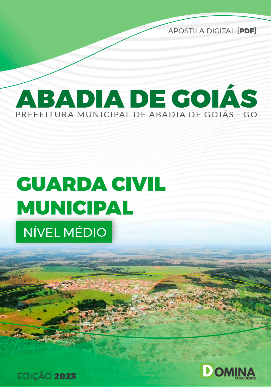 Apostila Digital Pref Abadia GO 2023 Guarda Civil Municipal