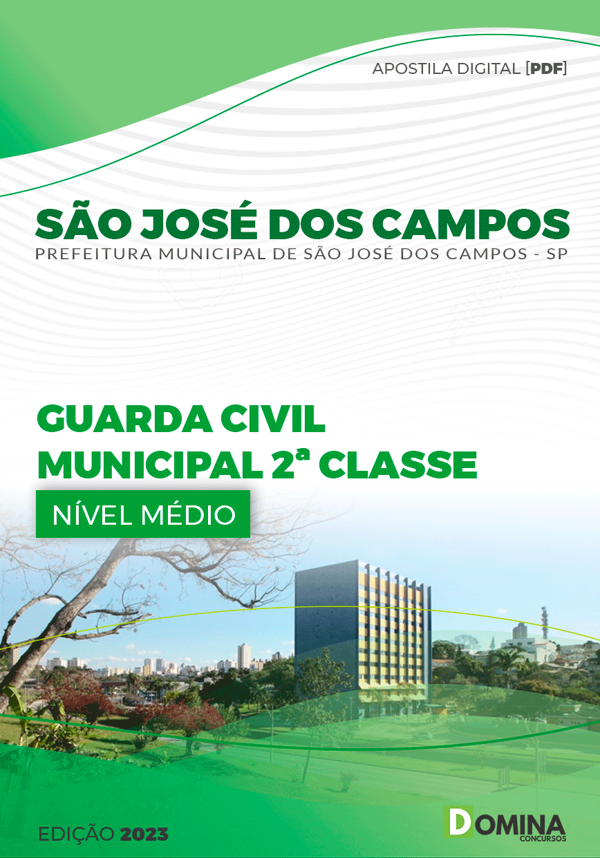 Apostila Pref São José dos Campos SP 2023 Guarda Civil Municipal