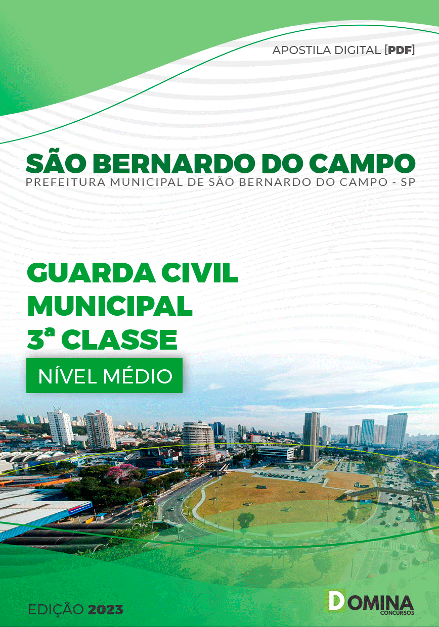 Apostila Pref São Bernardo Campo SP 2023 Guarda Civil Municipal