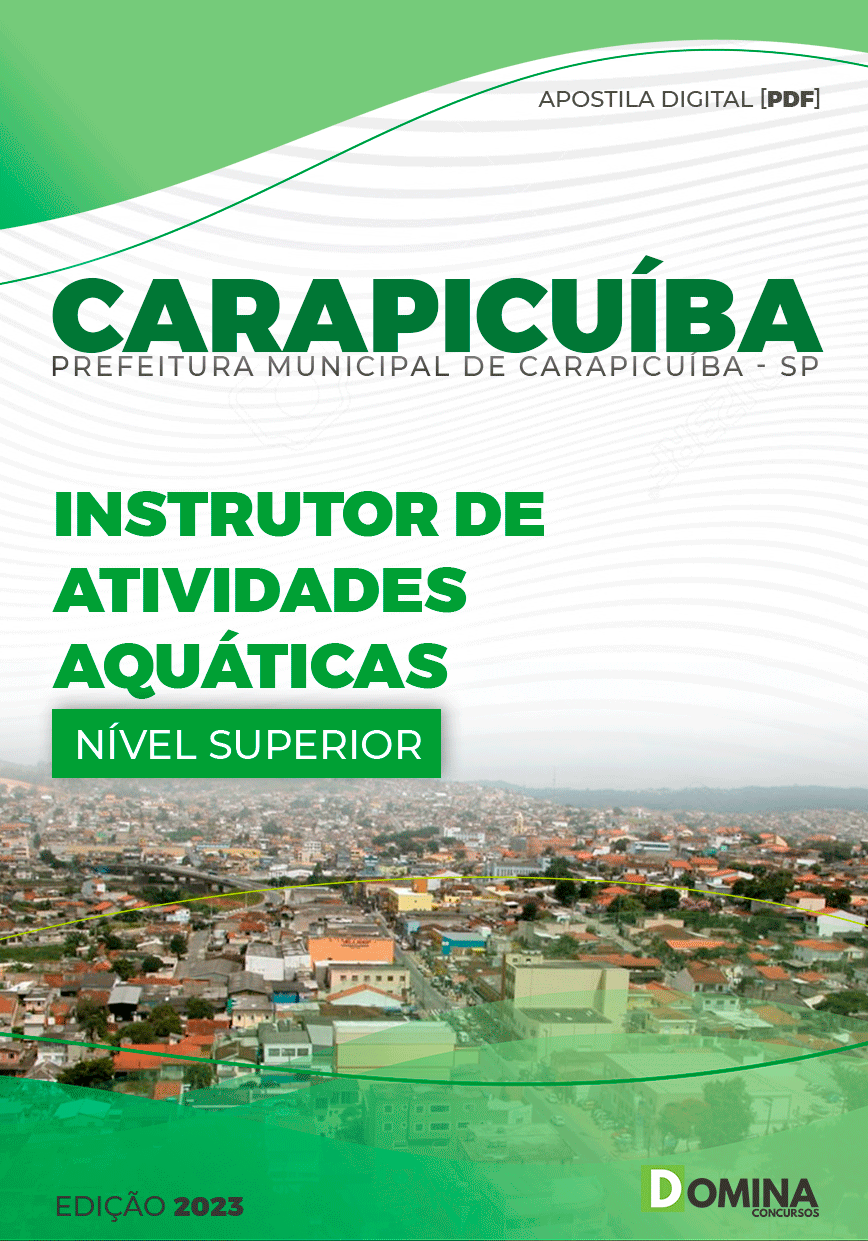 Apostila Pref Carapicuíba SP 2023 Instrutor Atividades Aquáticas
