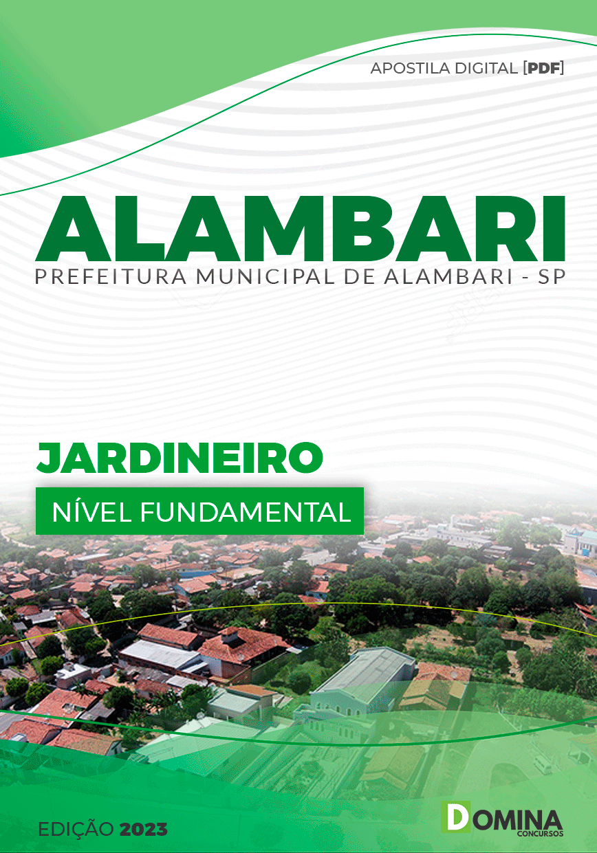 Apostila Concurso Pref Alambari SP 2023 Jardineiro