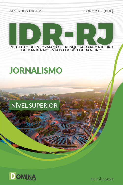Apostila Digital Concurso IDR Maricá RJ 2023 Jornalismo