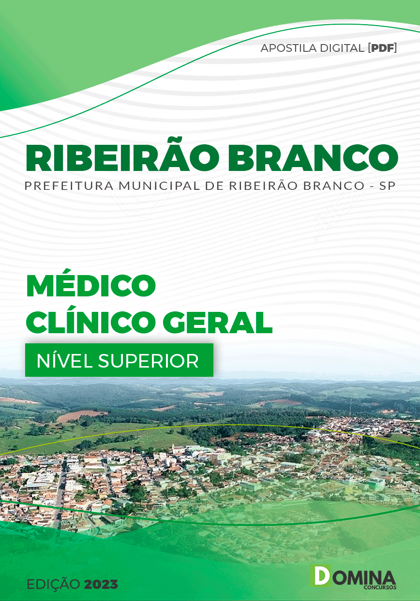 Apostila Pref Ribeirão Branco SP 2023 Médico Clínico Geral