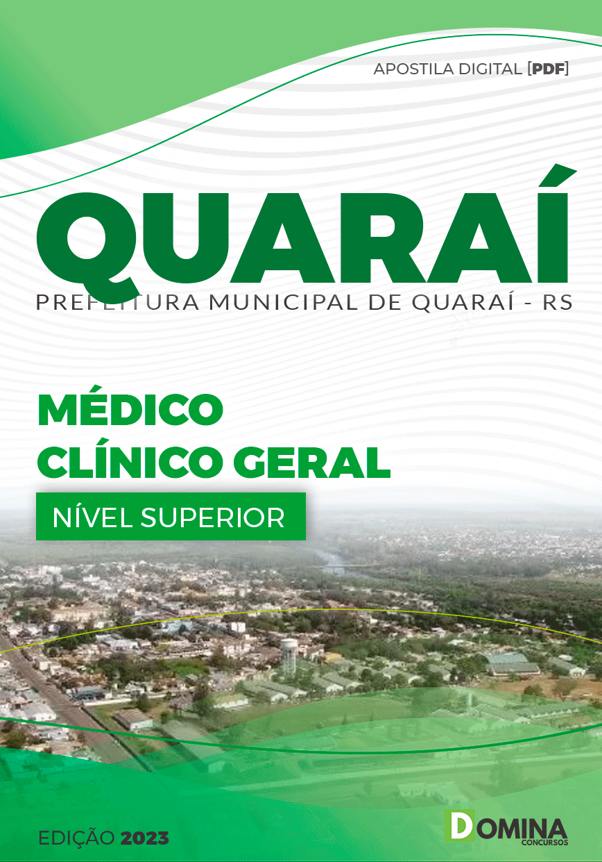 Apostila Concurso Pref Quaraí RS 2023 Médico Clínico Geral