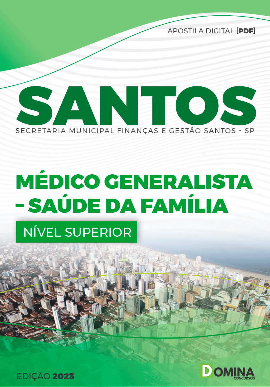 Apostila Pref Santos SP 2023 Médico Medicina Família