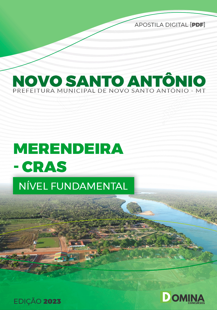 Apostila Pref Santo Antônio MT 2023 Merendeira CRAS