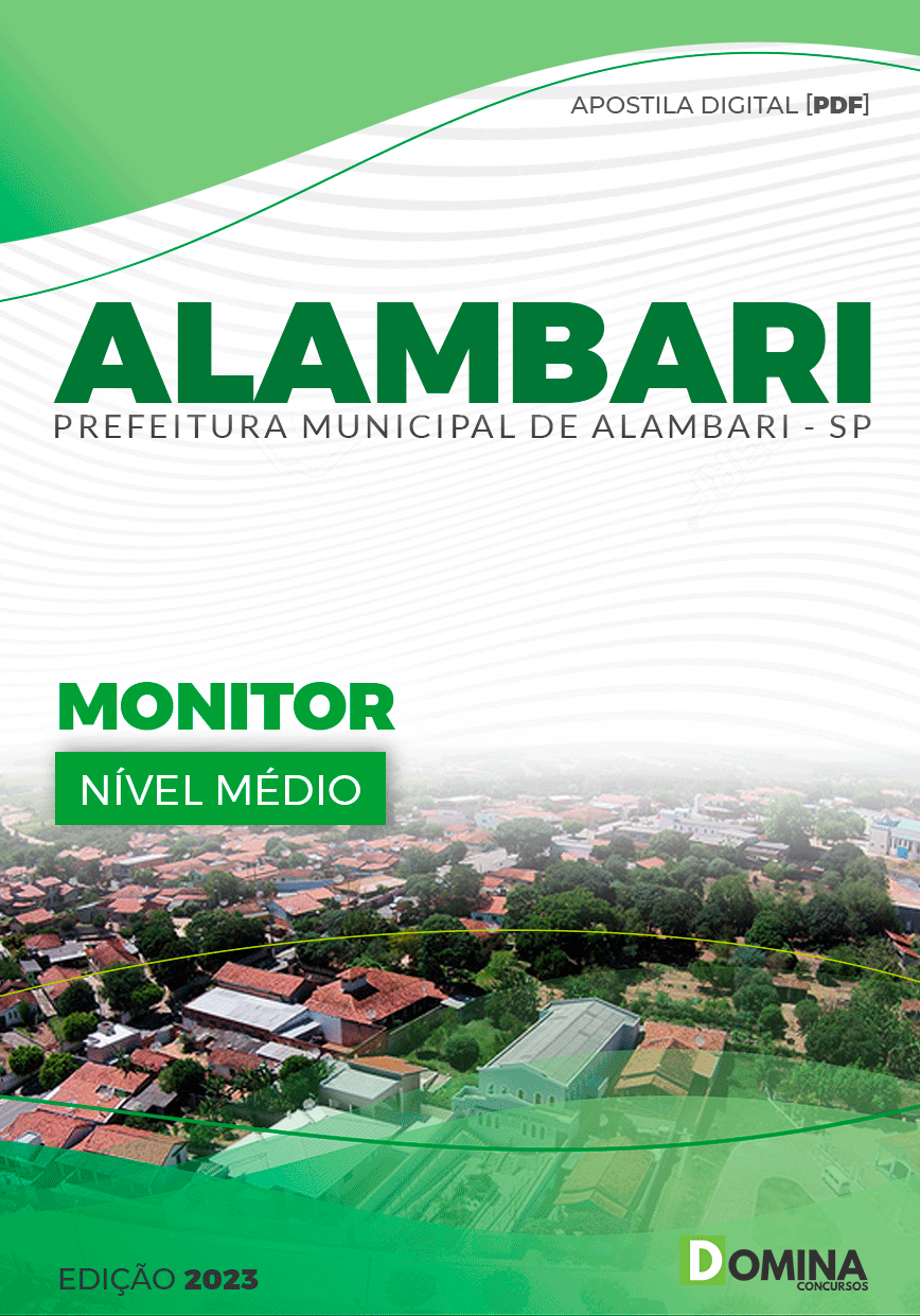Apostila Concurso Pref Alambari SP 2023 Monitor