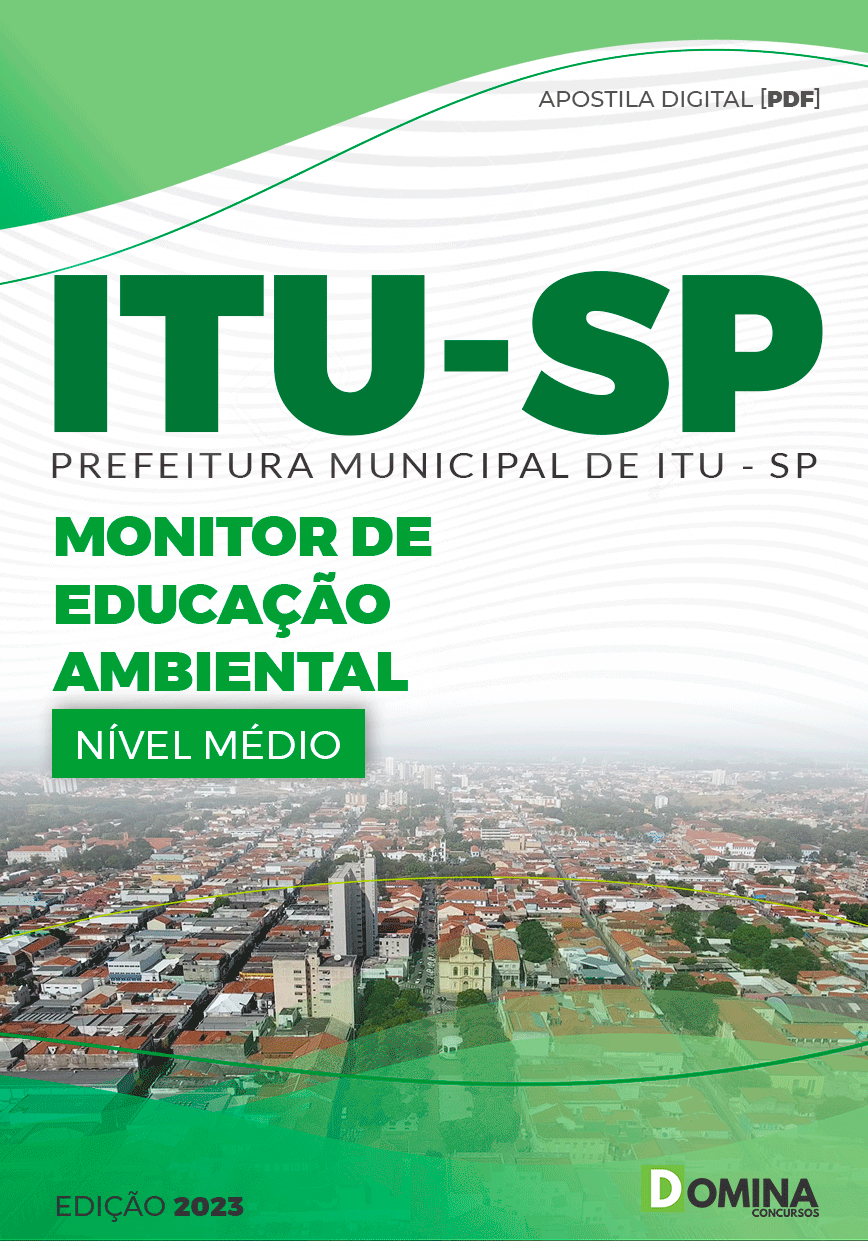 Apostila Digital Pref Itu SP 2023 Monitor Educação Ambiental