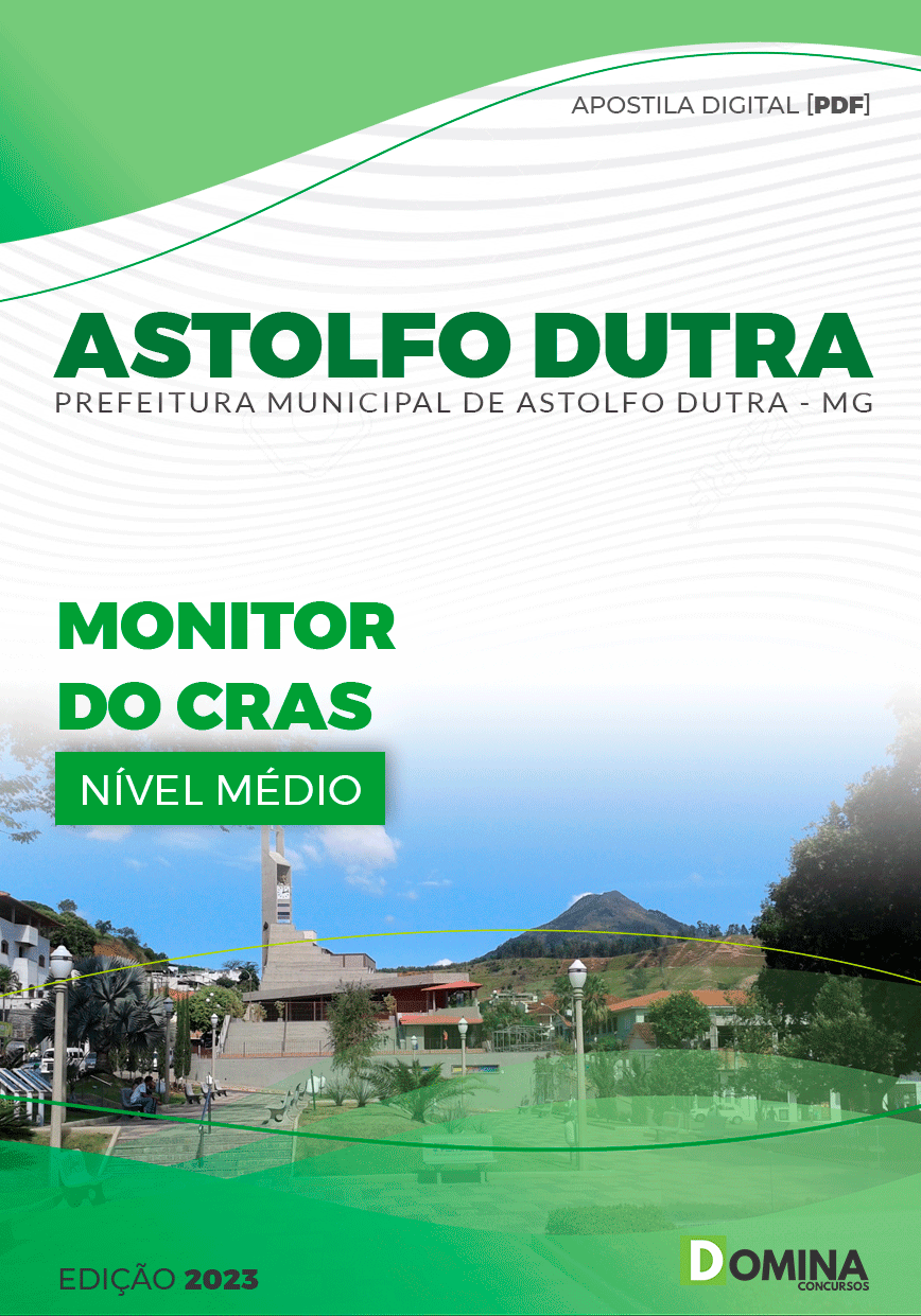 Apostila Pref Astolfo Dutra MG 2023 Monitor CRAS