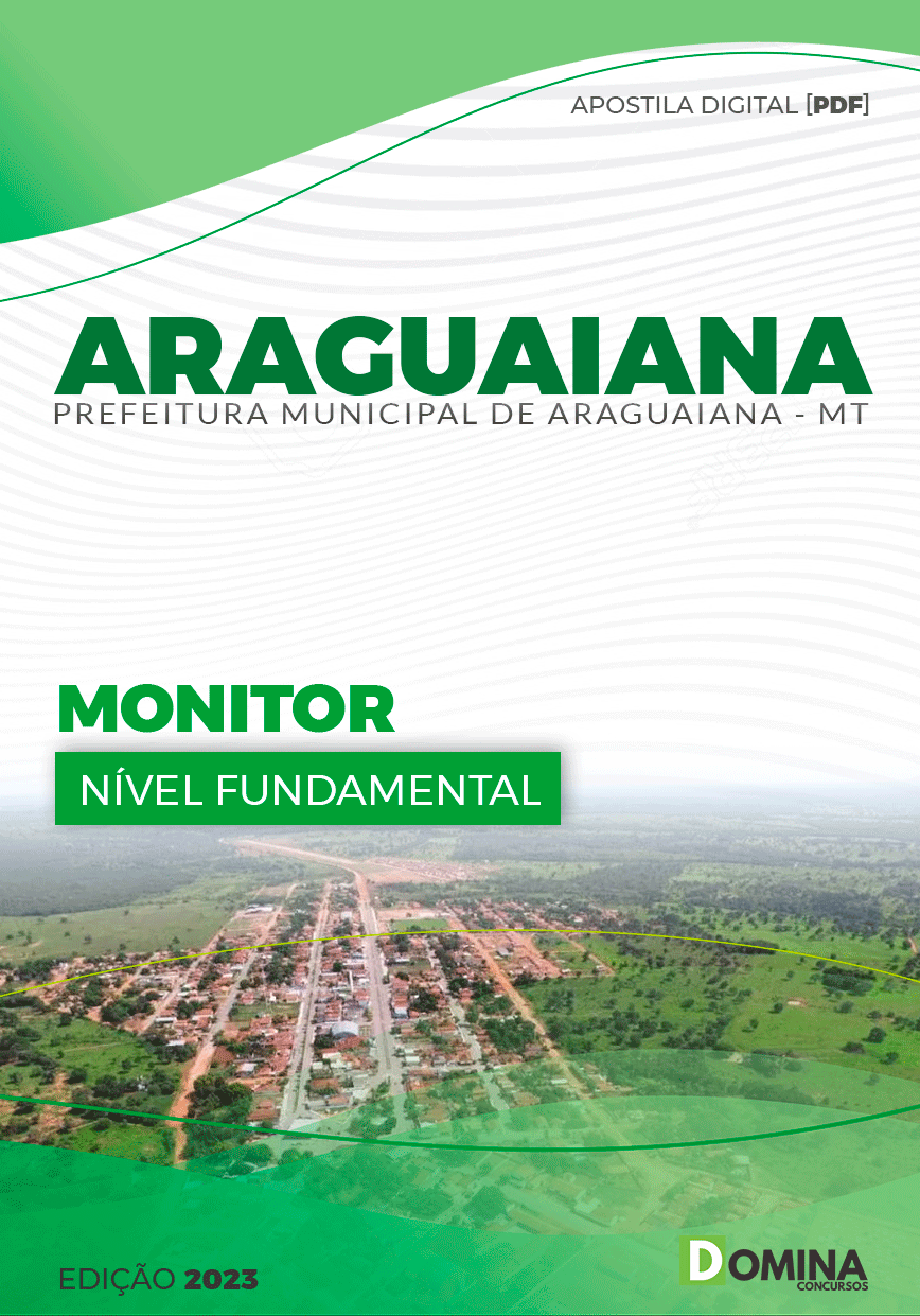 Apostila Digital Pref Araguaiana MT 2023 Monitor