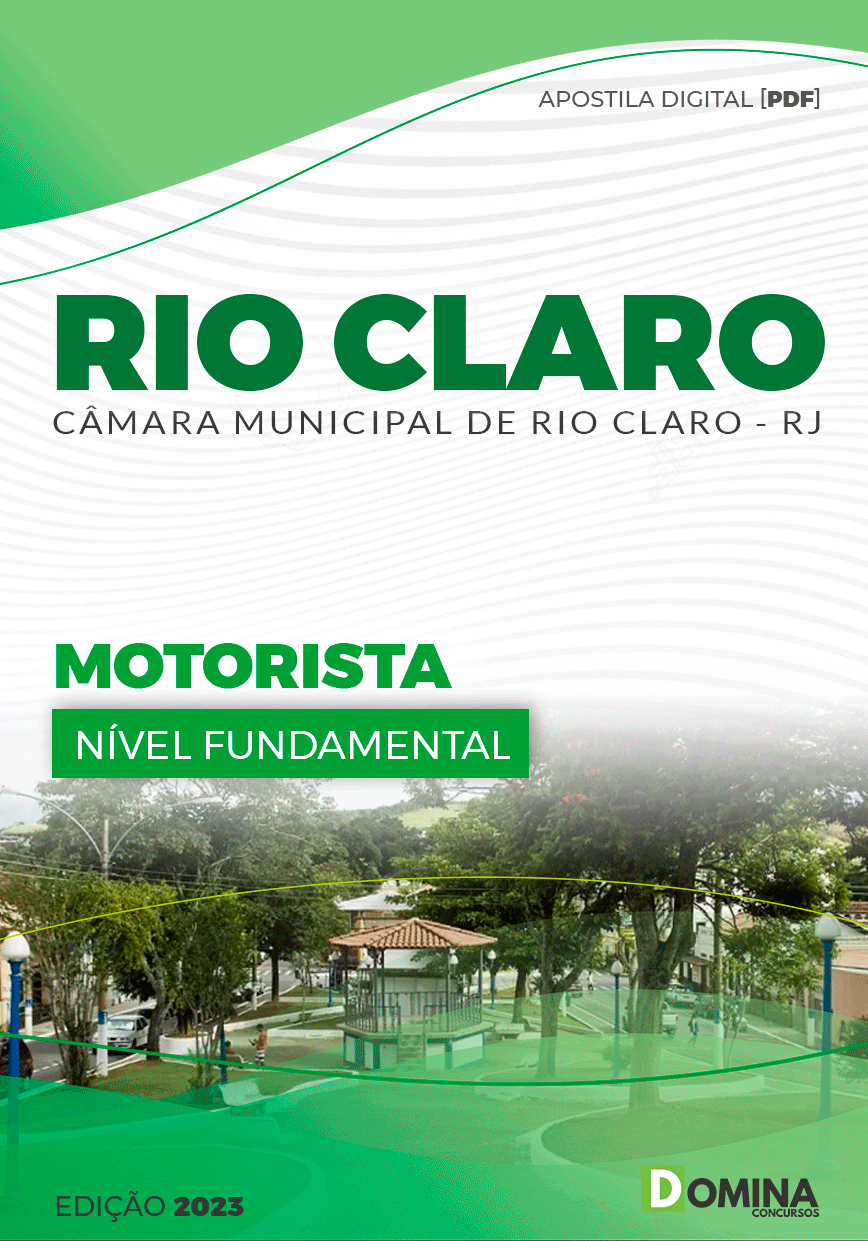 Apostila Concurso Câmara Rio Claro RJ 2023 Motorista