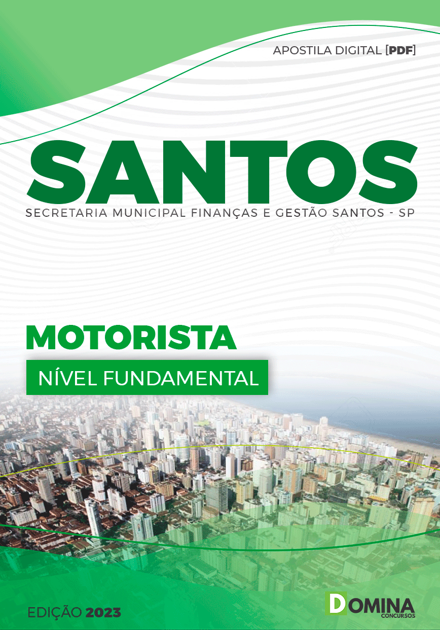 Apostila Concurso Pref Santos SP 2023 Motorista