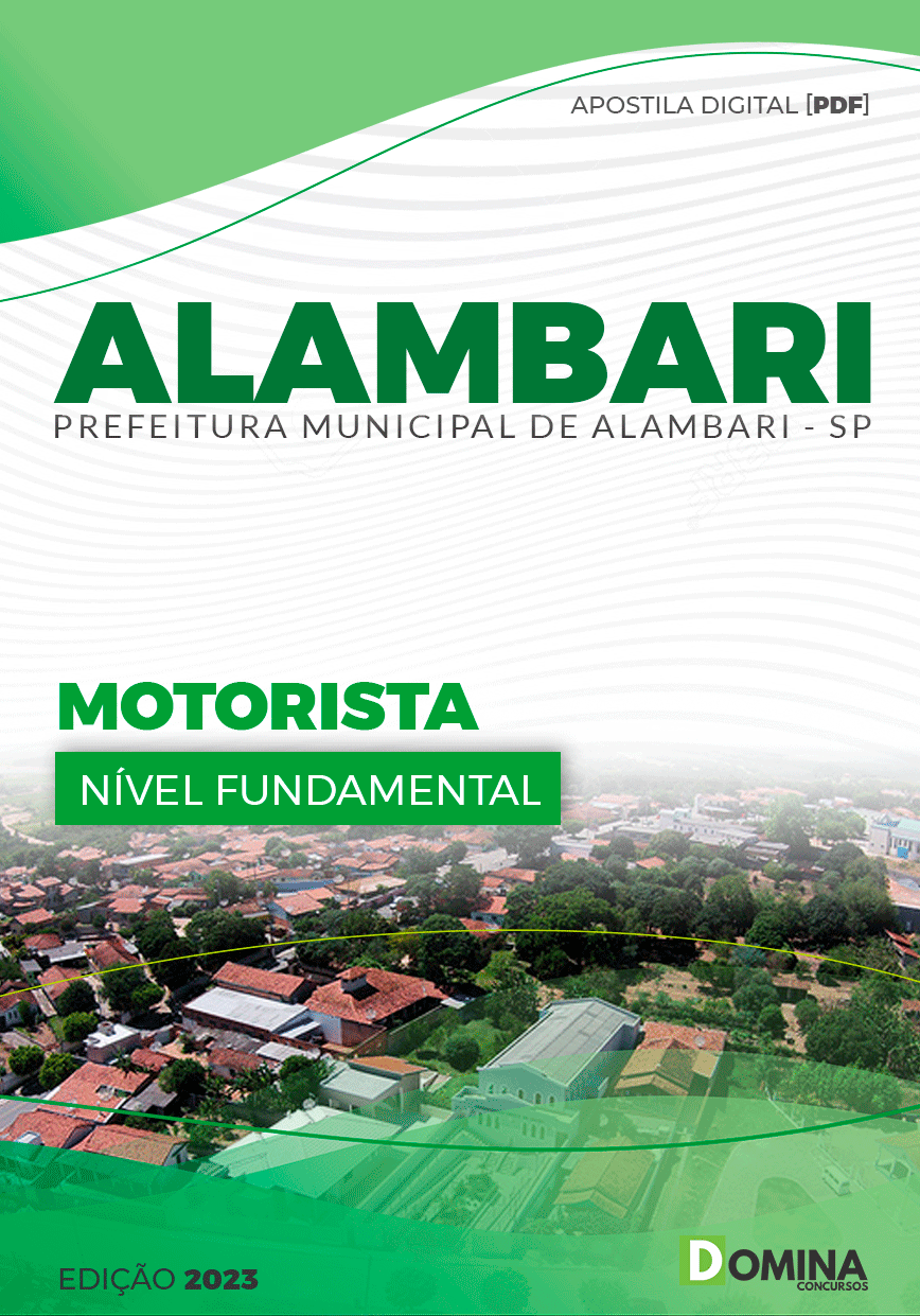 Apostila Concurso Pref Alambari SP 2023 Motorista