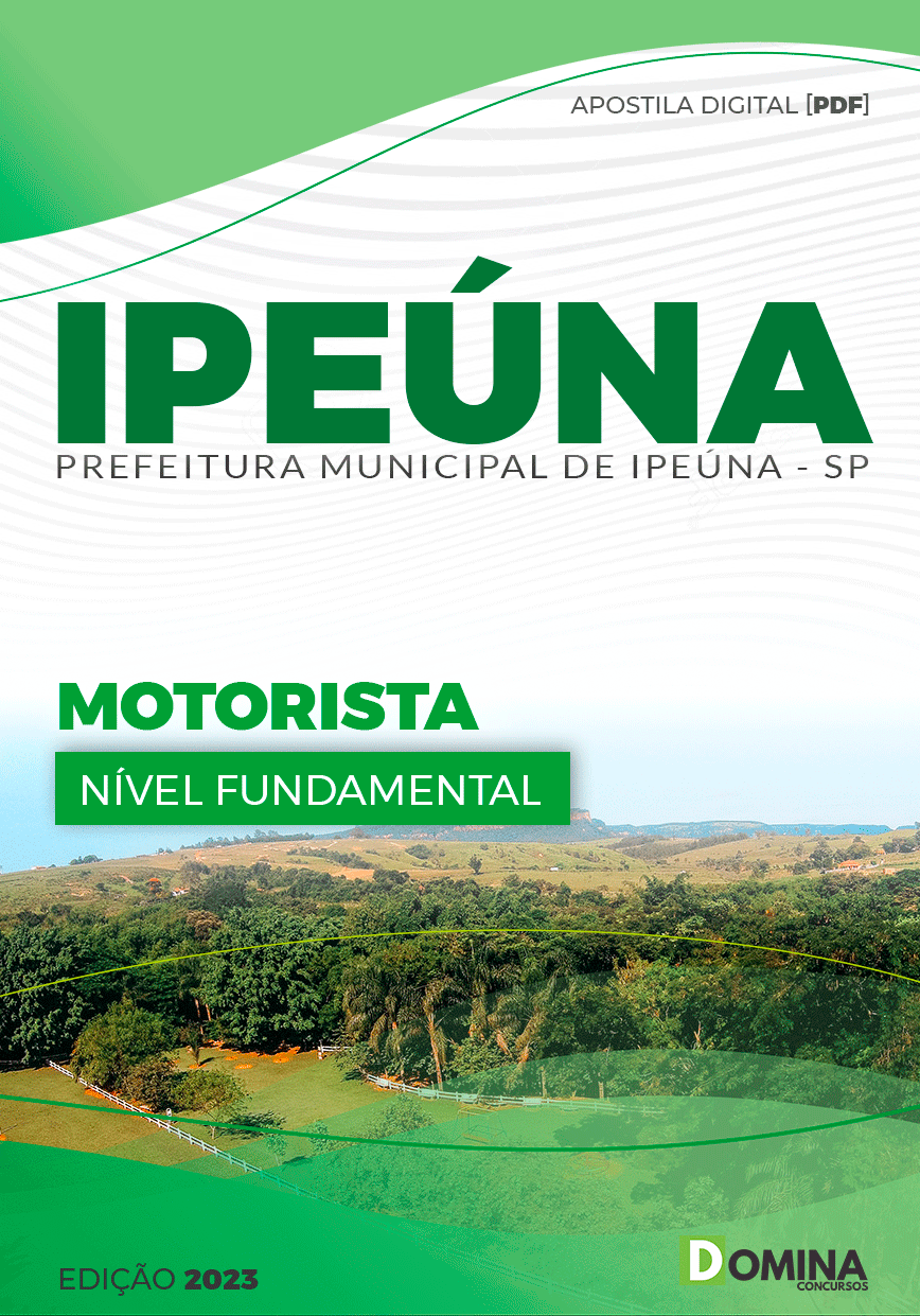 Apostila Concurso Pref Ipeúna SP 2023 Motorista