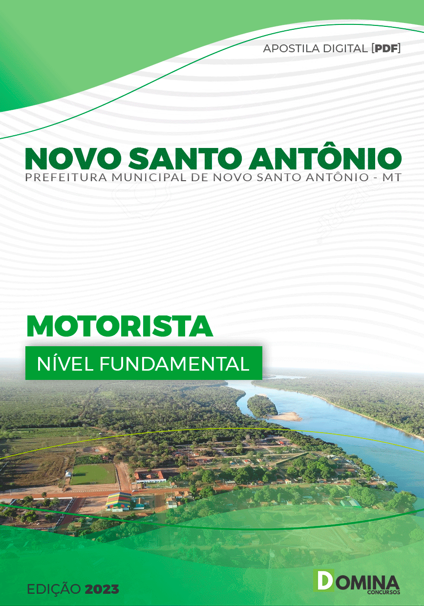Apostila Seletivo Pref Santo Antônio MT 2023 Motorista
