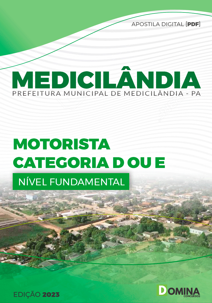 Apostila Pref Medicilândia PA 2023 Motorista D ou E