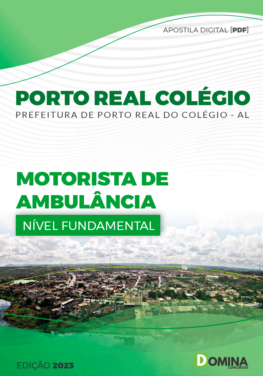 Apostila Pref Porto Real do Colégio AL 2023 Motorista Ambulância