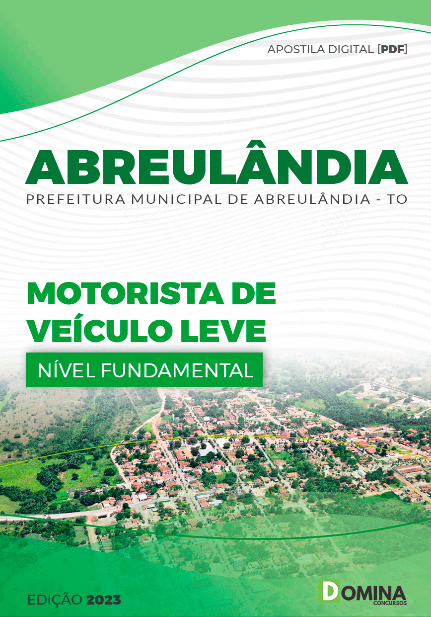 Apostila Pref Abreulândia TO 2023 Motorista Veículos Leve